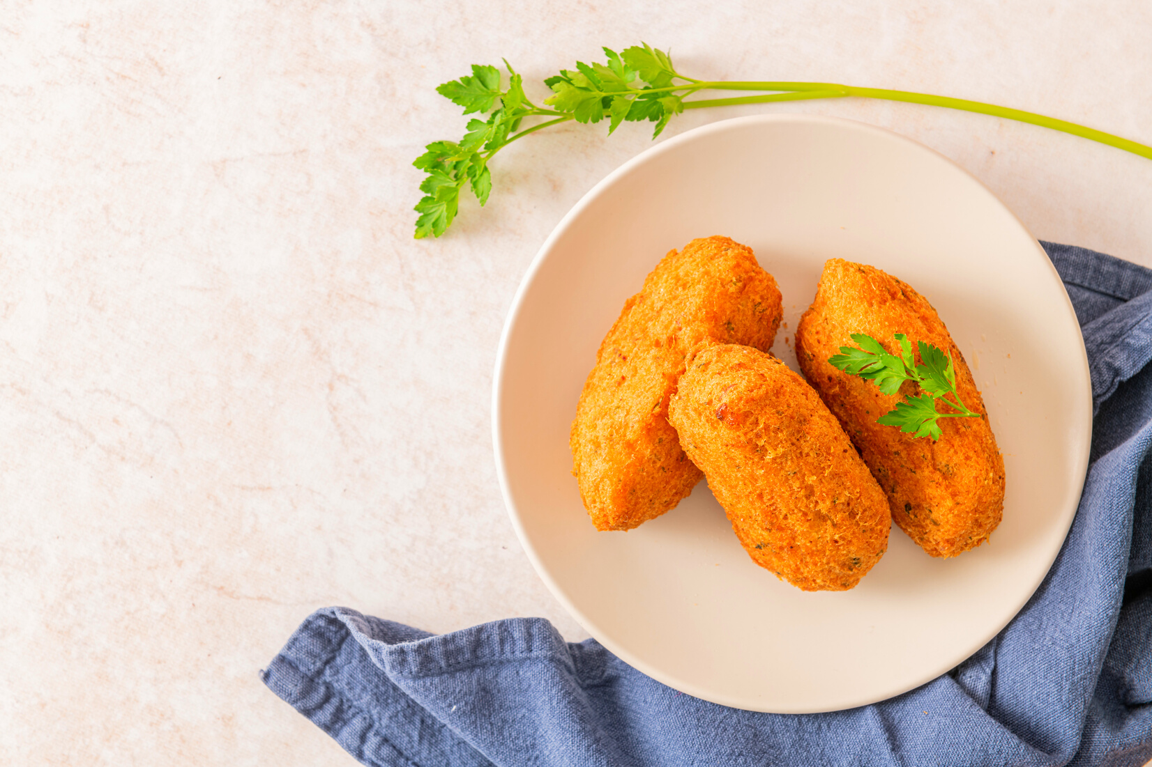 Bolinhos de bacalhau, very famous in Portuguese gastronomy.