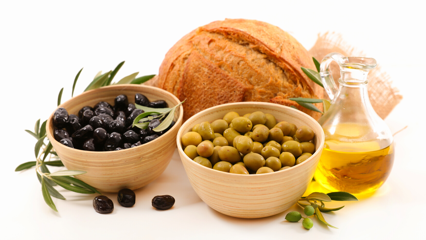 olive,bread and oil